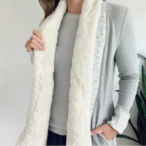 ANTHROPOLOGIE SATURDAY/ SUNDAY WOMEN'S GRAY AMBROSE KNIT JACKET SIZE S - Picture 3 of 15